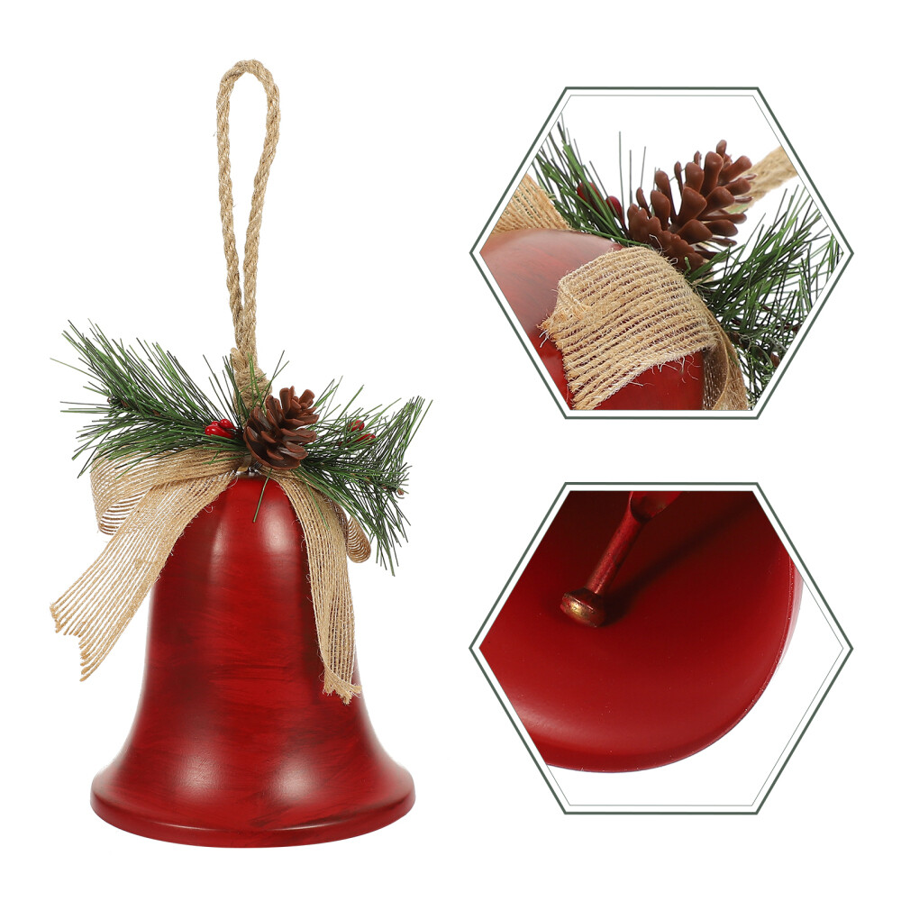 Large red metal christmas bells Clearance