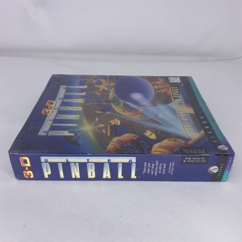 3D Ultra Pinball 1995 Sierra On-Line PC VIDEO GAME Big Box New Sealed - Picture 3 of 5