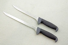 # 1247 & 1249 Kershaw Narrow 7.5/9.5 " Fish Fillet Knives w/sheaths New on Cards