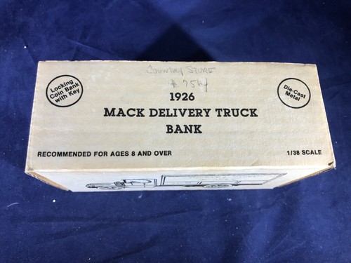 R-34 ERTL 1:38 SCALE DIE CAST BANK - 1926 MACK DELIVERY TRUCK - NIB - COUNTRY - Picture 5 of 6