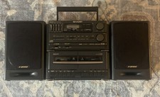 SHARP GX-CD510 GYBoombox CD Cassette Radio Detachable Speakers READ DESCRIPTION