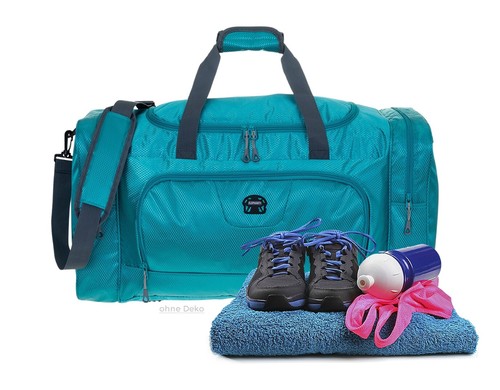 Sporttasche Reisetasche Trainer L 55 cm 40 L Freizeittasche 1243 Petrol +f - Bild 3 von 19