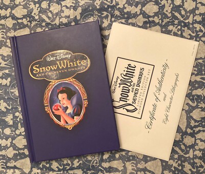 Snow White Book Chronicling Walt Disney s Masterpiece & Lithographs Used In Film