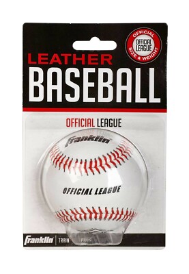 Franklin Baseball Leder/Kork, Blister. Official-League-Baseball. Teeball, Leathe