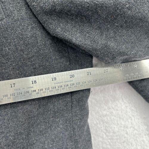 Jones New York Blazer Jacket Mens 41 Gray Lambs Wool 42x31 Suit Sport Coat R41 - Picture 4 of 13