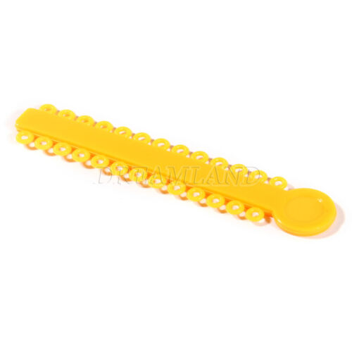 1040 Stck. Ligaturkrawatte Zahnkieferorthopädie Ring Elastisch Latexbänder 45 Farben - Bild 152 von 496