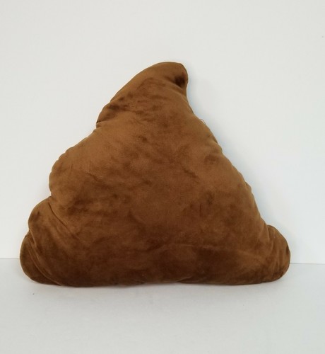 funny gag gift novelty Pillows Poo Emoji Pillow poop brown - Picture 2 of 12