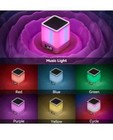 Vicsoon Alarm Clock Bed Lamp Night Light Bluetooth Multi Color Speaker - NEW — photo 2