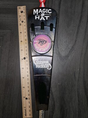 Magic Hat Heart Of Darkness Stout. Metal Tap Handle. Good Condition. 2 Sided 12''
