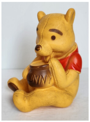1966 Vintage Winnie the Pooh; Vinyl Toy (c) Disney & Holland Hall; VG Squeaks!