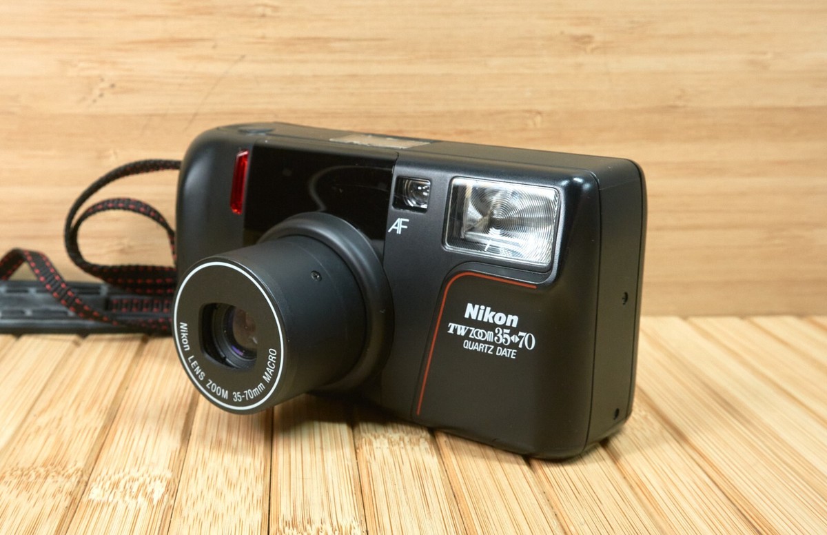 Nikon TW Zoom 35-70 35mm Point and Shoot, Film Camera, Quartz Data