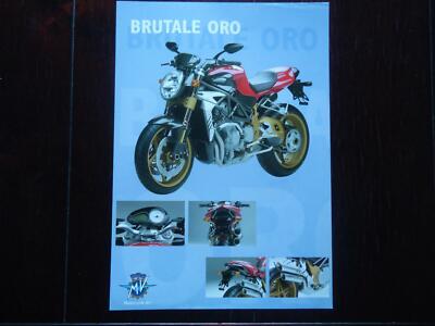 Prospekt MV Agusta BRUTALE ORO Prospetto Brochure Broschüre 2001