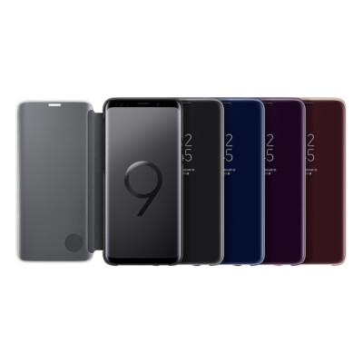 Standing Cover Samsung Galaxy 9s Case Flip Clear View Case For