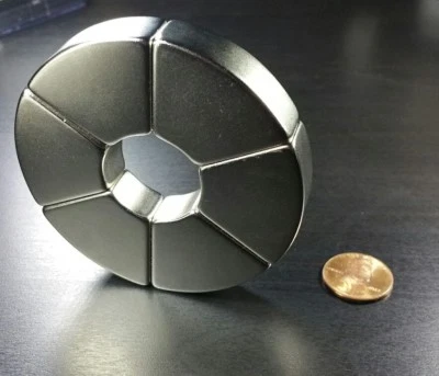 Huge 2" Neodymium N52 Ring Magnet Strong Rare Earth Healing Star Of David Motor