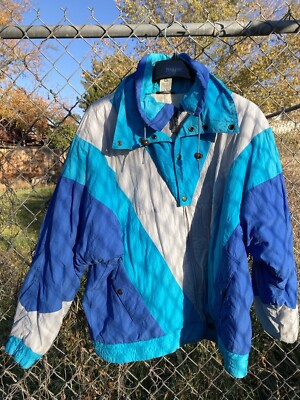 Ladies Jackets Color Block Jacket 80s Vintage Colorblock