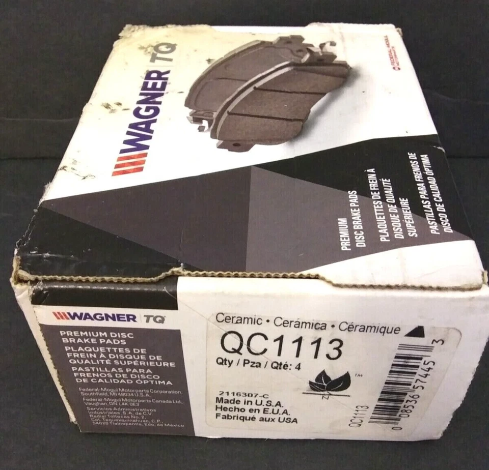 Juego de pastillas de freno traseras Wagner TQ QC1113 con herrajes para 06 13 Lexus iS250 iS350 Foto 2 de 4