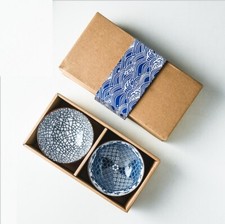 Japanese Chinese Style Rice Bowl Gift Set of 2- UK Seller, Fast Delivery