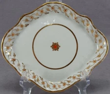 New Hall Pattern 136 Hand Painted Floral Teapot Stand Circa 1787-1798