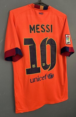 MENS LIONEL MESSI #10 FC BARCELONA 2014/2015 FOOTBALL SOCCER SHIRT