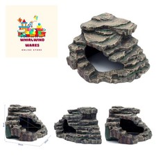 Bearded Dragon Tank Accessories Extra Large Reptile Hideouts Cave Habitat Dec...