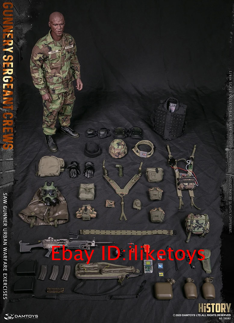 ミリタリー 1/6MARINE CORPS GUNNERY SERGEANT CRRWS DAMToys Gunnery Sergeant Crews Marine Corps Soldier 1/6