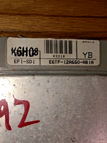 1986 Ford Truck Bronco 5.0 302 ECU ECM PCM ENGINE COMPUTER E6TF-12A650-AB1A - Picture 2 of 3