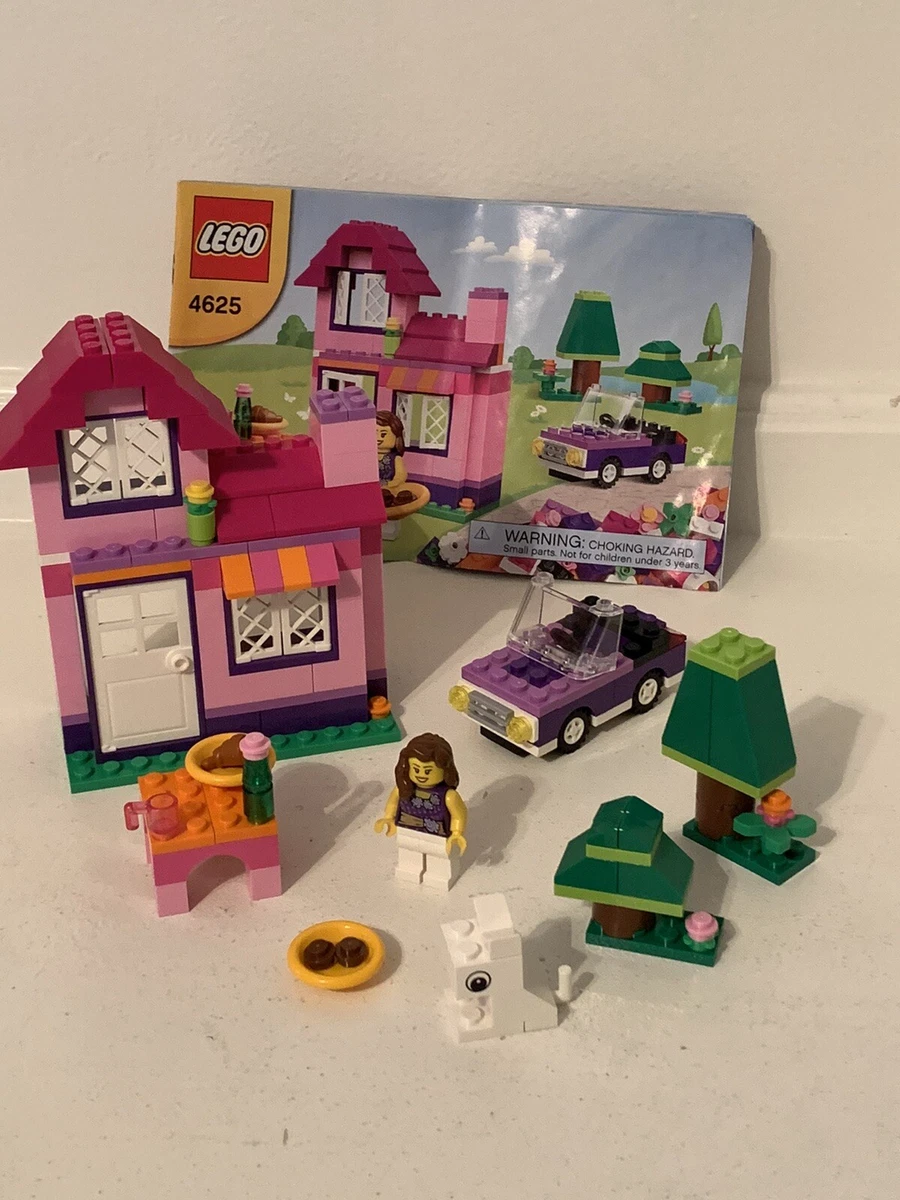 LEGO 4625 Pink Classic House Girl Car Dog with Manual Complete