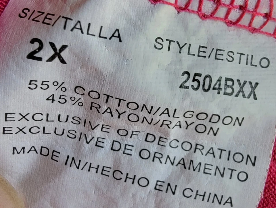 Camisa cárdigan blusa Just Love para mujer talla 2X rosa Foto 3 de 4