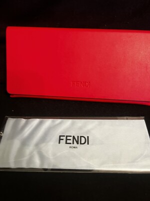 Fendi Women’s Sunglasses with Red Leather Case New Fendi Glasses Case & Cloth – Red Leather | Mercari main image 2