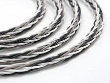 KnuKonceptz Krux Cable Interlaced Braid 3D Copper 8 Gauge Speaker Wire Bi-Wire