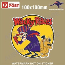 WACKY RACES STICKER DICK DARSTARDLY & MUTLEY DOG MUTTLEY