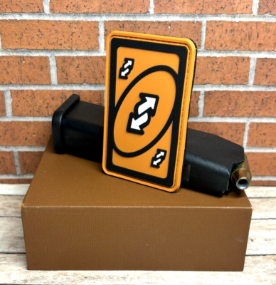 Tactical PVC Patch - Uno Reverse Card Patch - Orange Uno Reverse