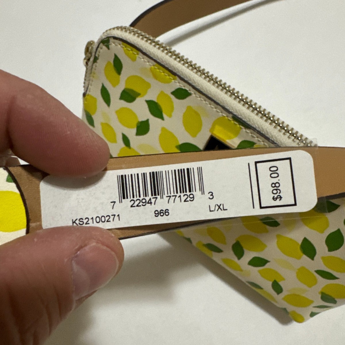Kate Spade New York Lemon Toss Leather Belt Bag Fanny Pack  display picture 2