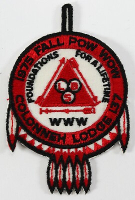 Vintage 1975 Colonneh 137 Fall Pow Wow LBS WWW OA Boy Scouts BSA Camp Patch