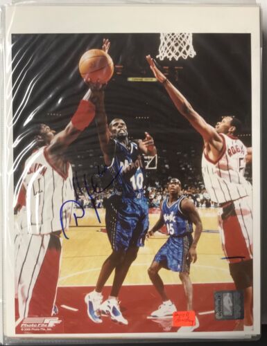 Vintage Magic #10 Darrell Armstrong Autographed 8x10 Rookie Color Action Photo - Afbeelding 1 van 1