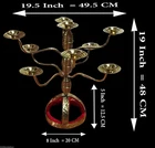 Egyptian Belly Dance Shemadan 9 Candle Holder Candelabra Handmade Brass Gold