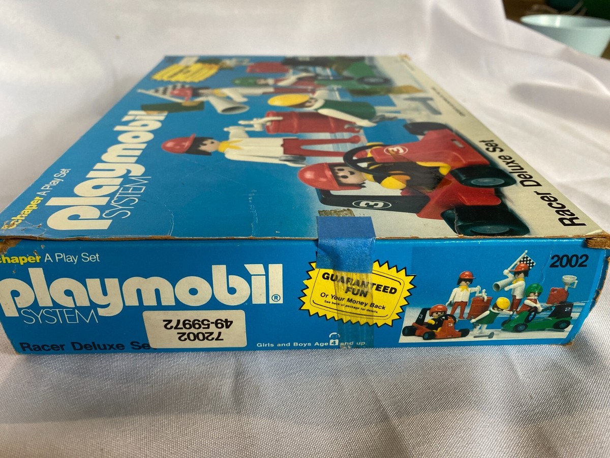 Vintage 1980 Playmobil Racer Deluxe Set #2002 Box Schaper