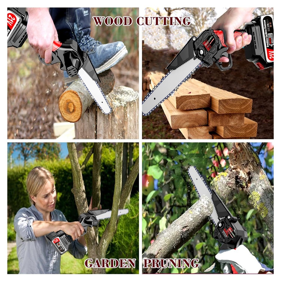 Mini Chainsaw 6 Inch For Dewalt 20V Max Battery Cordless HandHeld