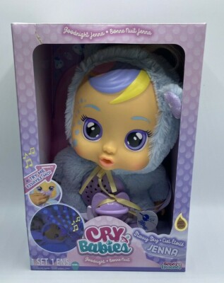 Cry Babies Goodnight Starry Sky Jenna Interactive Baby Doll Lights Up Room 18M+