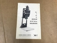 Vintage Charles-Beseler- How To Use 45-H Series Enlargers