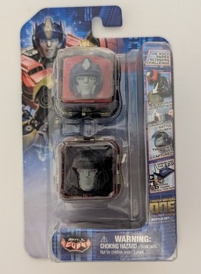 Transformers Battle Cubes Optimus Prime vs Megatron Rock Paper Scissors Game