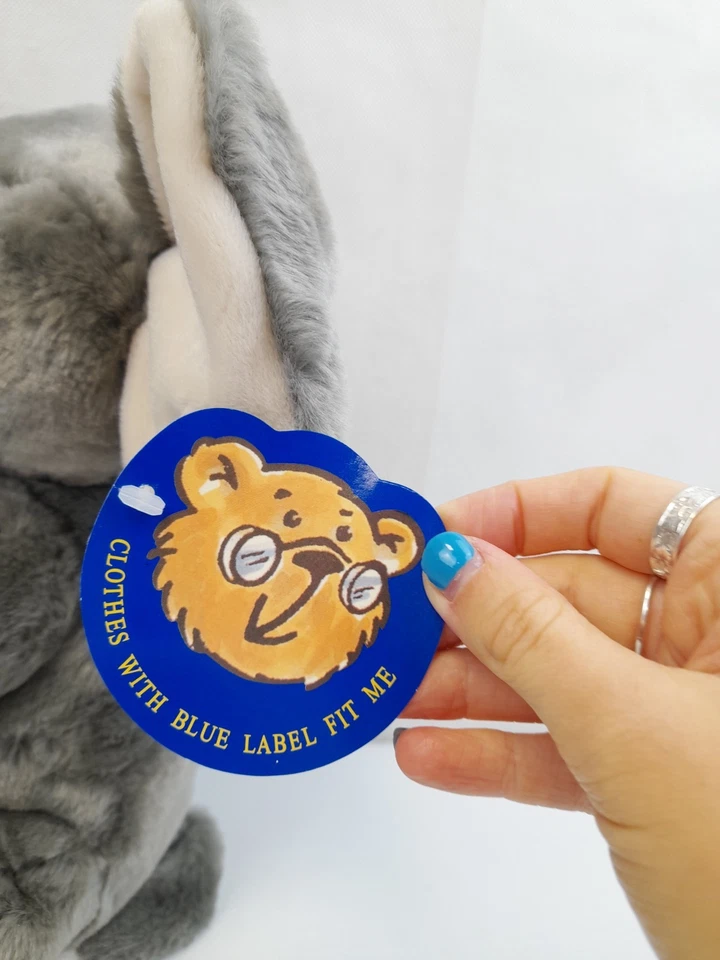 Vintage The Bear Factory 2000s Elephant 13Inch Sat WITH TAG A2 - Image 3 of 4