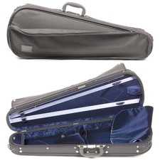 Gewa Liuteria Varianta Shaped Adjustable Black Viola Case with Blue Interior