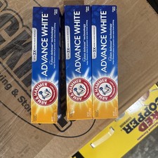 Arm Hammer Advance White Toothpaste, Clean Mint Flavor, Stain Defense, 3 pack