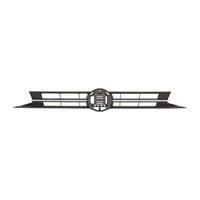 Diederichs LüFtungsgitter KüHlergrill Schwarz FüR VW Polo VI AW1 2G0853651N