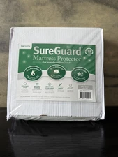 New SureGuard Cal King Size Mattress Protector, 100% Waterproof Hypoallergenic