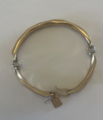 Vintage RLM Soho verdreht Silber & Satin goldfarben Armband klein - mittelgroß - Bild 6 von 9