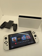 Nintendo Switch OLED Model Handheld Console White + Case