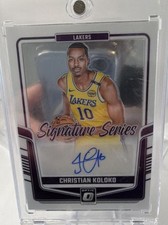 Panini Donruss Optic Signature Series #SS-KOL Christian Koloko Autograph Lakers