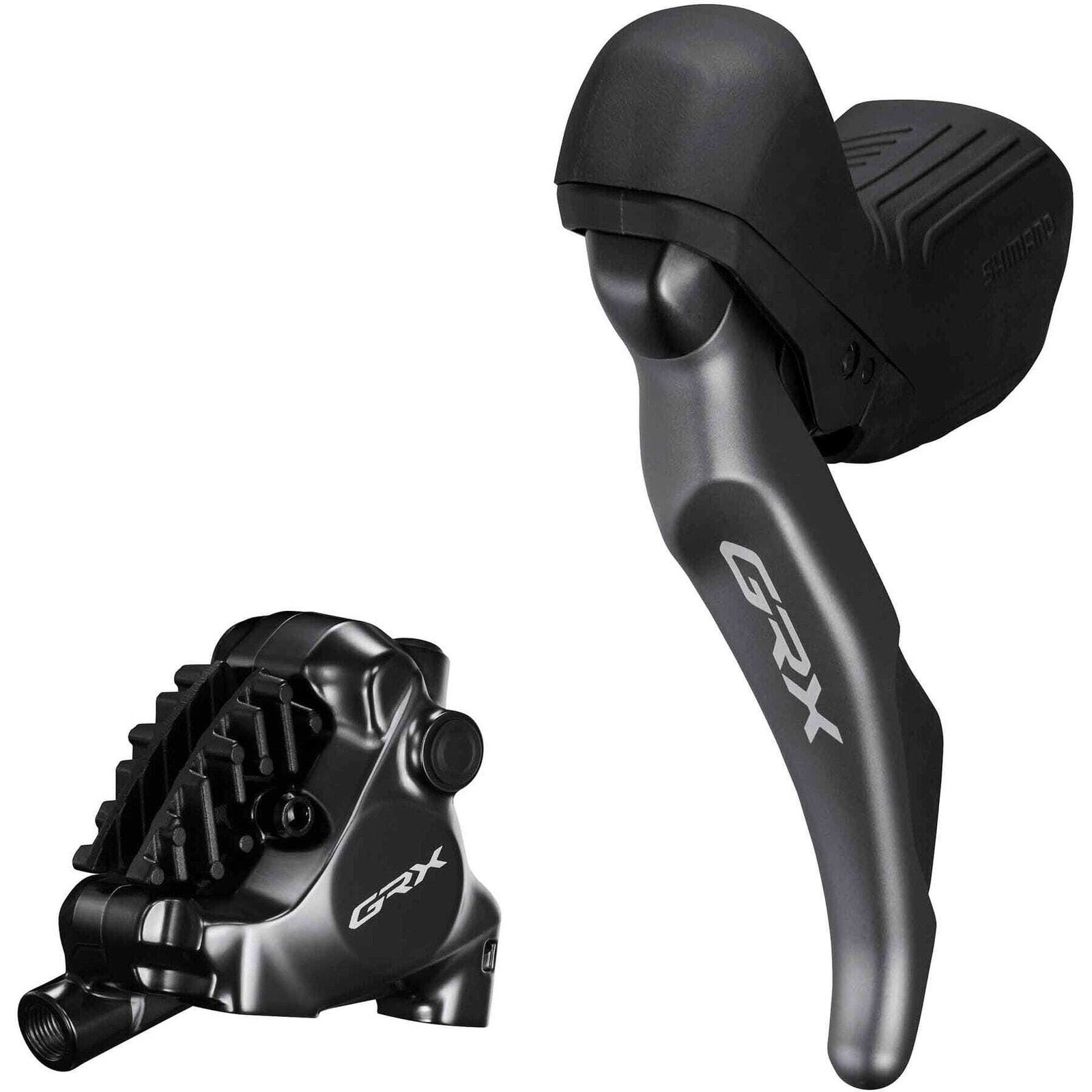 Shimano GRX ST-RX820 GRX 2-speed STI bled with BR-RX820 flat mount calliper, lef